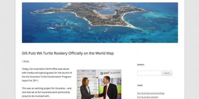 GIS Puts WA Turtle Rookery Officially on the World Map