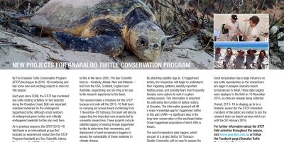 New projects for Gnaraloo Turtle Conservation Program