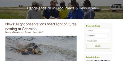 News: Night observations shed light on turtle nesting at Gnaraloo